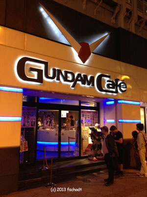 Gundam cafe in Akihabara in 2013