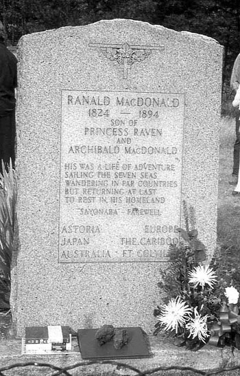 Ranald MacDonald's Grave in Toroda, Washington